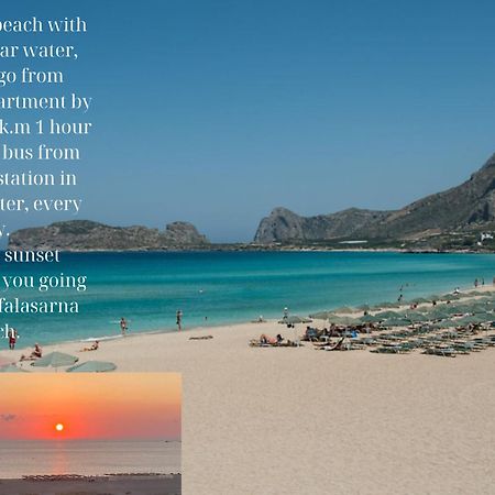 Center Manolia Dream 3 Bedroom Apartment 100M Away From The Beach Chania  Eksteriør billede
